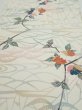 Photo1: 4D01z60  Japanese Kimono Silk  FABRIC Sakura Off-white 40.9x14.4 (1)
