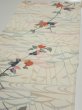 Photo3: 4D01z60  Japanese Kimono Silk  FABRIC Sakura Off-white 40.9x14.4 (3)
