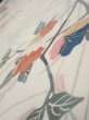 Photo4: 4D01z60  Japanese Kimono Silk  FABRIC Sakura Off-white 40.9x14.4 (4)