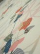 Photo4: 4D02z60  Japanese Kimono Silk  FABRIC Sakura Off-white 41.3x14.4 (4)