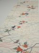 Photo3: 4D03z90  Japanese Kimono Silk  FABRIC Sakura Off-white 64.6x14.4 (3)