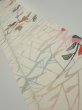 Photo1: 4D07z50  Japanese Kimono Silk  FABRIC Sakura Off-white 57.5x7.7 (1)