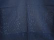 Photo3: 6928T03z290 Vintage Japanese Kimono Silk See through HAORI Plants Navy (3)
