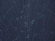 Photo4: 6928T03z290 Vintage Japanese Kimono Silk See through HAORI Plants Navy (4)