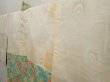Photo7: 6928T05z550 Vintage Japanese Kimono Silk HAORI Flower Green (7)