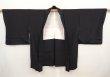 Photo6: 6928T06z520 Vintage Japanese Kimono Silk HAORI Chrysanthemum Black (6)
