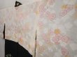 Photo7: 6928T07z530 Vintage Japanese Kimono Silk SHIBORI HAORI Flowers Black (7)
