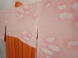 Photo7: 6928T08z610 Vintage Japanese Kimono Silk HAORI  Dark orange (7)