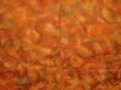 Photo3: 6928T10z570 Vintage Japanese Kimono Silk HAORI Flowers Dark orange (3)