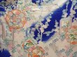 Photo8: 6928T11z1030  Japanese Kimono Silk FURISODE Plum blossom Oriental blue (8)