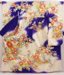 Photo1: 6928T12z1140 Vintage Japanese Kimono Silk FURISODE Chrysanthemum (1)
