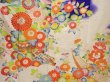 Photo8: 6928T12z1140 Vintage Japanese Kimono Silk FURISODE Chrysanthemum (8)