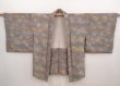 Photo6: 6929T01z620 Vintage Japanese Kimono Silk HAORI Wave Brown-Gray (6)