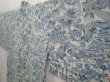 Photo2: 6929T02z520 Vintage Japanese Kimono Crepe Silk HAORI Flowers Light gray (2)