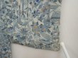 Photo7: 6929T02z520 Vintage Japanese Kimono Crepe Silk HAORI Flowers Light gray (7)
