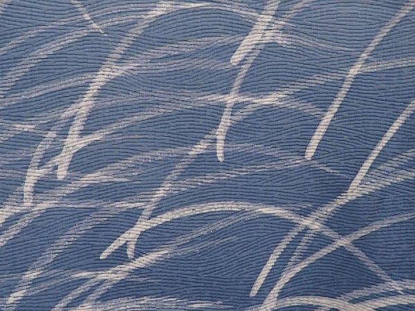 Photo4: 6929T06z560 Vintage Japanese Kimono Silk HAORI  Steel blue (4)