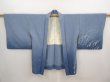 Photo5: 6929T06z560 Vintage Japanese Kimono Silk HAORI  Steel blue (5)