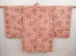 Photo1: 6929T07z490 Vintage Japanese Kimono Silk MEISEN HAORI  Off-white (1)