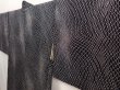 Photo2: 6929T08z430 Vintage Japanese Kimono Silk HAORI  Black (2)