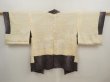 Photo6: 6929T08z430 Vintage Japanese Kimono Silk HAORI  Black (6)
