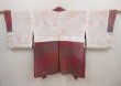 Photo6: 6929T10z540 Vintage Japanese Kimono Silk HAORI  Purple-Brown (6)
