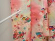 Photo8: 6929T13z740 Vintage Japanese Kimono Silk Girl's  Folding fan Red-Pink (8)
