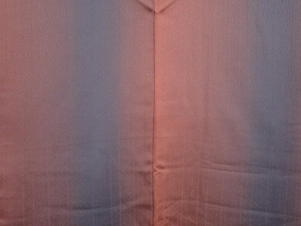 Photo3: 6930T02z550 Vintage Japanese Kimono Silk HAORI  Coral pink (3)