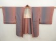 Photo5: 6930T02z550 Vintage Japanese Kimono Silk HAORI  Coral pink (5)