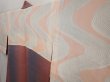 Photo7: 6930T02z550 Vintage Japanese Kimono Silk HAORI  Coral pink (7)