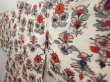 Photo2: 6930T04z380 Vintage Japanese Kimono Silk MEISEN HAORI Flowers Off-white (2)