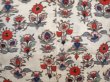 Photo3: 6930T04z380 Vintage Japanese Kimono Silk MEISEN HAORI Flowers Off-white (3)