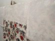 Photo8: 6930T04z380 Vintage Japanese Kimono Silk MEISEN HAORI Flowers Off-white (8)