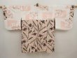 Photo7: 6930T05z430 Vintage Japanese Kimono Silk MEISEN HAORI Flower Pink (7)