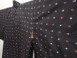 Photo2: 6930T06z360 Vintage Japanese Kimono Silk MEISEN HAORI Dot Black (2)