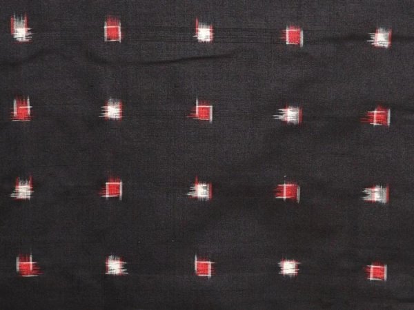 Photo4: 6930T06z360 Vintage Japanese Kimono Silk MEISEN HAORI Dot Black (4)