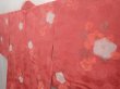 Photo2: 6930T07z520 Vintage Japanese Kimono Silk HAORI Camellia Red-Pink (2)
