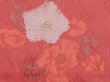 Photo4: 6930T07z520 Vintage Japanese Kimono Silk HAORI Camellia Red-Pink (4)