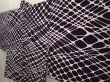Photo2: 6930T08z520 Vintage Japanese Kimono Silk HAORI  Dark purple (2)