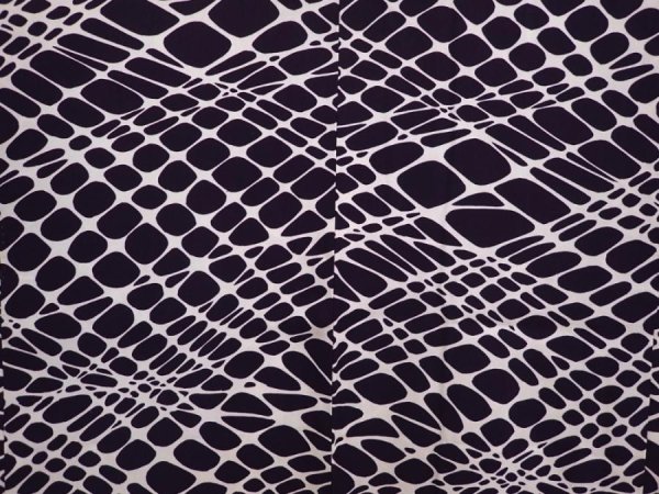Photo3: 6930T08z520 Vintage Japanese Kimono Silk HAORI  Dark purple (3)