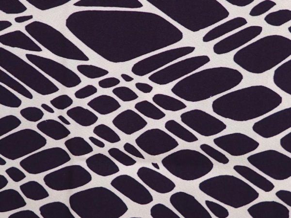 Photo4: 6930T08z520 Vintage Japanese Kimono Silk HAORI  Dark purple (4)