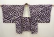 Photo5: 6930T08z520 Vintage Japanese Kimono Silk HAORI  Dark purple (5)