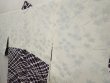 Photo7: 6930T08z520 Vintage Japanese Kimono Silk HAORI  Dark purple (7)