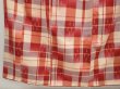 Photo4: 6930T11z790 Vintage Japanese Kimono Silk TSUMUGI  Dull red (4)