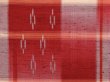 Photo6: 6930T11z790 Vintage Japanese Kimono Silk TSUMUGI  Dull red (6)