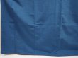Photo4: 6930T15z940 Vintage Japanese Kimono Silk TSUMUGI Plain Steel blue (4)