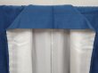 Photo7: 6930T15z940 Vintage Japanese Kimono Silk TSUMUGI Plain Steel blue (7)