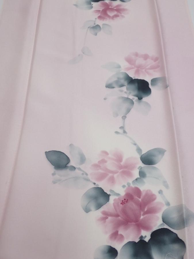 2Q05z80  Japanese Kimono Silk  FABRIC Flower [object Object] 65.4x14.8