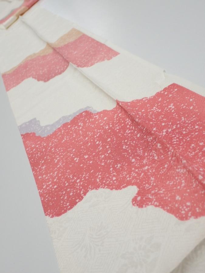 2S09z60  Japanese Kimono Silk  FABRIC  Off-white 89.8x7.7